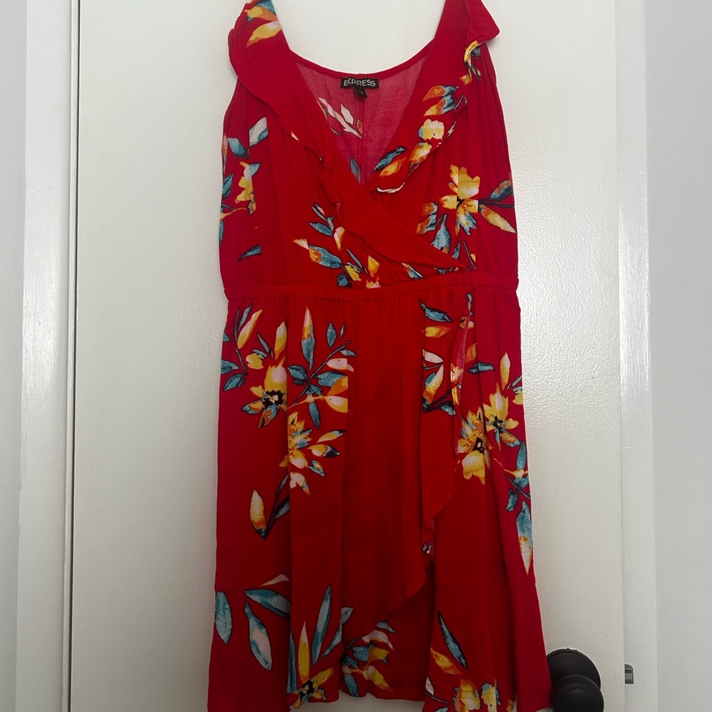 Floral spaghetti strap sundress from Express